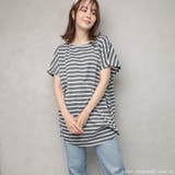 サイドタック ボーダーチュニック 大きいサイズ | FashionBerry | 詳細画像2