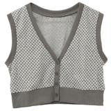 ダイヤ柄ジャガードニットベスト | FashionBerry | 詳細画像18 