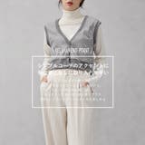 ダイヤ柄ジャガードニットベスト | FashionBerry | 詳細画像2 
