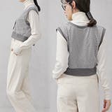 ダイヤ柄ジャガードニットベスト | FashionBerry | 詳細画像7 