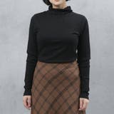 ブラック | ワイドリブメロウタートルロンT | FashionBerry