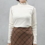 アイボリー | 配色メローテレコホルターネックプルオーバー | FashionBerry