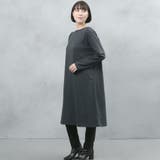 ヘビーウェイトロングスリーブタック使いワンピース | FashionBerry | 詳細画像11 