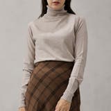 グレージュ | 【洗えるニットシリーズ】もちもちニット タートルネックニット | FashionBerry