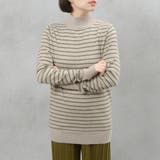 グレージュ×モカーキ | 【洗えるニットシリーズ】もちもちニット ホルターネックニット | FashionBerry