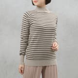 グレージュ×クロ | 【洗えるニットシリーズ】もちもちニット ホルターネックニット | FashionBerry