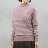 ローズ×グレージュ | 【洗えるニットシリーズ】もちもちニット ホルターネックニット | FashionBerry