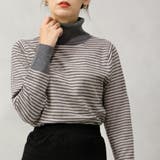 【洗えるニットシリーズ】もちもちニット ボーダータートルネックニット | FashionBerry | 詳細画像10