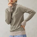 【洗えるニットシリーズ】もちもちニット ボーダータートルネックニット | FashionBerry | 詳細画像14