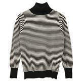 【洗えるニットシリーズ】もちもちニット ボーダータートルネックニット | FashionBerry | 詳細画像28