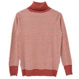 【洗えるニットシリーズ】もちもちニット ボーダータートルネックニット | FashionBerry | 詳細画像31