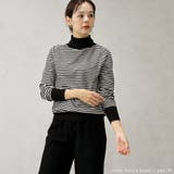 【洗えるニットシリーズ】もちもちニット ボーダータートルネックニット | FashionBerry | 詳細画像4