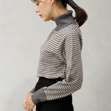 【洗えるニットシリーズ】もちもちニット ボーダータートルネックニット | FashionBerry | 詳細画像9