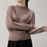 【洗えるニットシリーズ】もちもちニット ドロップショルダークルーネックニット | FashionBerry | 詳細画像32