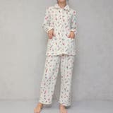 オフホワイト | 着る毛布!ポップアート もこもこ パジャマ 上下セット | FashionBerry