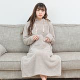 モカ | モコボア マキシ丈ワンピース | FashionBerry