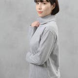 コットン100％フライス素材無地タートルネック長袖Tシャツ | FashionBerry | 詳細画像12 