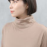 コットン100％フライス素材無地タートルネック長袖Tシャツ | FashionBerry | 詳細画像18 