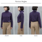 コットン100％フライス素材無地タートルネック長袖Tシャツ | FashionBerry | 詳細画像30 