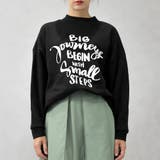 ブラック | レタリングロゴ ホルターネック 裏起毛 スウェットトレーナー | FashionBerry