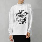 オートミール | レタリングロゴ ホルターネック 裏起毛 スウェットトレーナー | FashionBerry