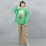 フォトプリント 裏起毛 ビッグシルエットスウェット | FashionBerry | 詳細画像13