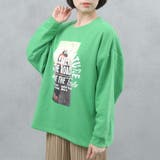 フォトプリント 裏起毛 ビッグシルエットスウェット | FashionBerry | 詳細画像14