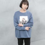フォトプリント 裏起毛 ビッグシルエットスウェット | FashionBerry | 詳細画像18