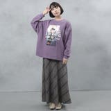 フォトプリント 裏起毛 ビッグシルエットスウェット | FashionBerry | 詳細画像25