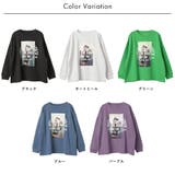 フォトプリント 裏起毛 ビッグシルエットスウェット | FashionBerry | 詳細画像28