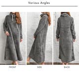 あったかルームウェア 裏起毛 ハイネック ボアワンピース ロング | FashionBerry | 詳細画像17 