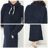 あったかルームウェア 裏起毛 ハイネック ボアワンピース ロング | FashionBerry | 詳細画像18 
