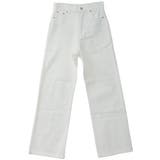 オフホワイト | ハイウエストストレートホワイトジーンズ | FashionBerry