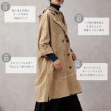 撥水加工2WAYフード取り外しトレンチコート | FashionBerry | 詳細画像3 