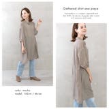 ギャザーシャツワンピース | FashionBerry | 詳細画像14