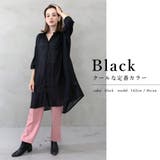 ギャザーシャツワンピース | FashionBerry | 詳細画像3