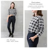 チェック柄 Iラインオーバーサイズチュニックワンピース | FashionBerry | 詳細画像13