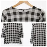 チェック柄 Iラインオーバーサイズチュニックワンピース | FashionBerry | 詳細画像17