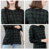 チェック柄 Iラインオーバーサイズチュニックワンピース | FashionBerry | 詳細画像19