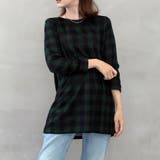 チェック柄 Iラインオーバーサイズチュニックワンピース | FashionBerry | 詳細画像21