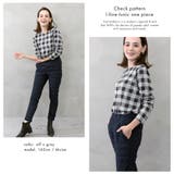 チェック柄 Iラインオーバーサイズチュニックワンピース | FashionBerry | 詳細画像9
