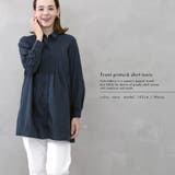 フロントピンタックシャツチュニック | FashionBerry | 詳細画像11