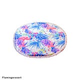 フラミンゴリゾート  | ラウンドビーチマット タオルケット バスタオル 大判 ラグマット | FashionBerry