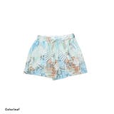 カラーリーフ | プリント ラッシュガード レディース ショートパンツ UVカット | FashionBerry