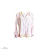 リーフピンク | レディース 柄ラフラッシュガード UVカット | FashionBerry