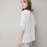 リネン混 スクエアカラートッパーカーディガン | FashionBerry | 詳細画像10