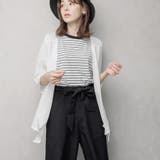 リネン混 スクエアカラートッパーカーディガン | FashionBerry | 詳細画像13