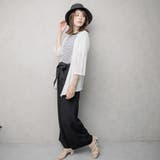 リネン混 スクエアカラートッパーカーディガン | FashionBerry | 詳細画像14