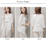 リネン混 スクエアカラートッパーカーディガン | FashionBerry | 詳細画像15