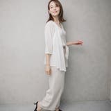 リネン混 スクエアカラートッパーカーディガン | FashionBerry | 詳細画像9